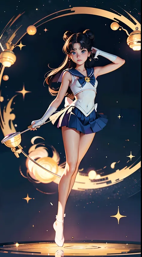 Sailor Moon Usagi Tsukino looks intently at you in wonder and anticipation. ultra detailed painting at 16K resolution and epic visuals. epically surreally beautiful image. amazing effect, image looks crazily crisp as far as it’s visual fidelity goes, absol...