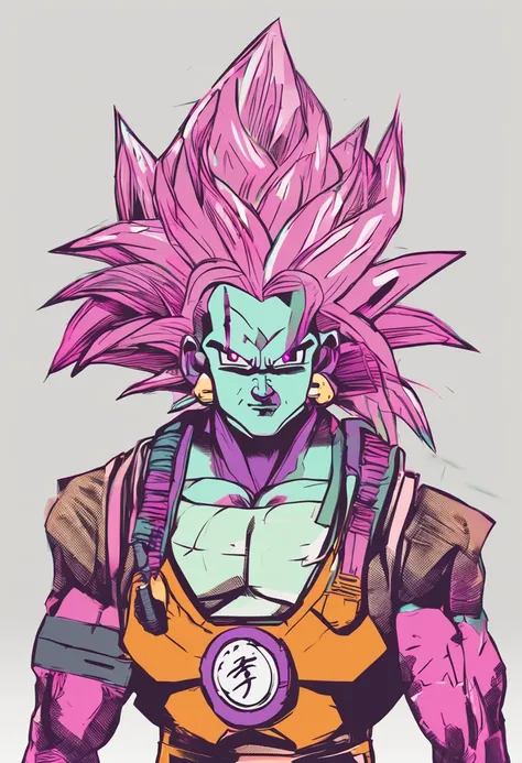 dragonball，cyber punk perssonage，whaite hair，full bodyesbian