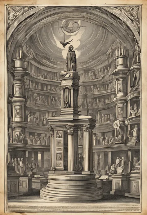 An animation of old books opening up, illustrations of various Masonic practices, Columns of Solomon, Hiram Abif, GOD e rituais,  com uma expressao bem pensativa.