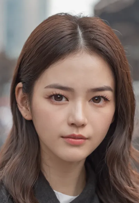 garota sul coreana, 25 anos, cabelo preto, (garota bonita: 1.3) (cabelo: 1.3) (sitting on a bench in Seoul Square) (close-up: 1.3) melhor qualidade, 4k, Canon, a noite, (fotorrealista:1.4),Foto RAW,(authentic skin texture:1.3) ,belos olhos e rosto detalhad...