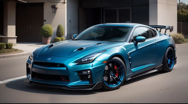 Car R35 color BLUE realistic