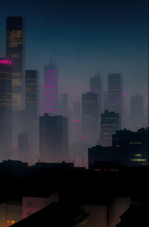 Night view of the city with skyscrapers and pink lights, night cityscape, hd anime cityscape, hyper realistic cyberpunk city, night city on the background, Beautiful cityscape, anime style cityscape, cyberpunk city landscape, night - time city background, ...