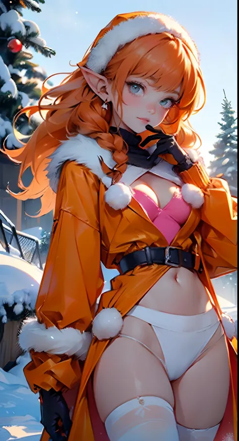 cute loli elf,(((little loli,tiny little body,little))),(((6 years old))),((anime elf loli with extremely cute and beautiful orange hair)), (((elf))), (((elf ears))),

(((flat chest))),((((orange hair:1.35,messy orange hair,long hair,huge braids,colored in...