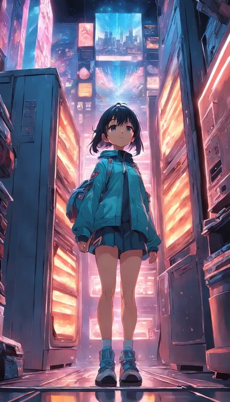 On the left is the wardrobe clothes in the real world，On the right is the wardrobe clothes in the metaverse world，There is a portal in the middle that connects the real with the virtual