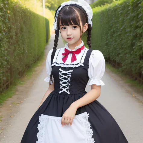 A girl in a Lolita dress