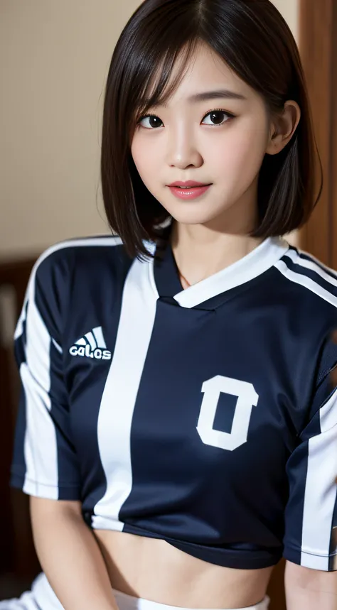 (Chiayi:1.5), ​masterpiece, Top  Quality, Raw foto, Photorealcitic, face, Unbelievable nonsense, beautiful a girl, cute little, shorth hair, depth of fields, Hight Resolution, extremely highly detailed, the detail, ighly Details, extremely detailed eyes an...