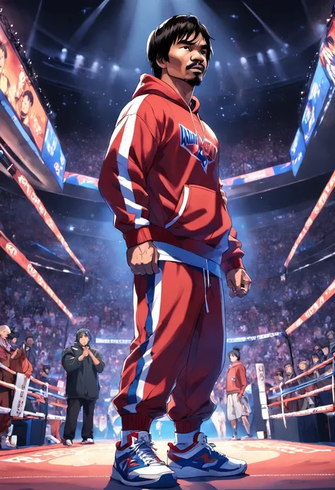 Manny Pacquiao, hoodie, sweatpants, shoes, hiphop, rapper, unzoom, AB JLEE2