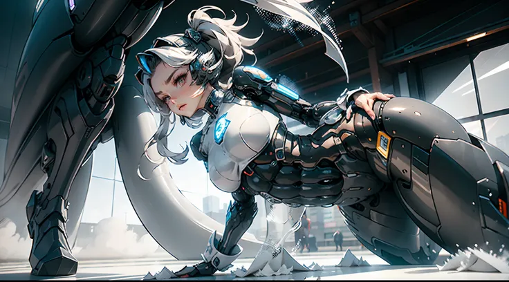 A female centaur,She is famous in the multiverse,She is both a female centaur, half human, half horse, half horse,It is also a female Yingzhao。She blends both images,The first is:((The head of the horse/neck/Shoulder these parts,Replaced with a beautiful f...