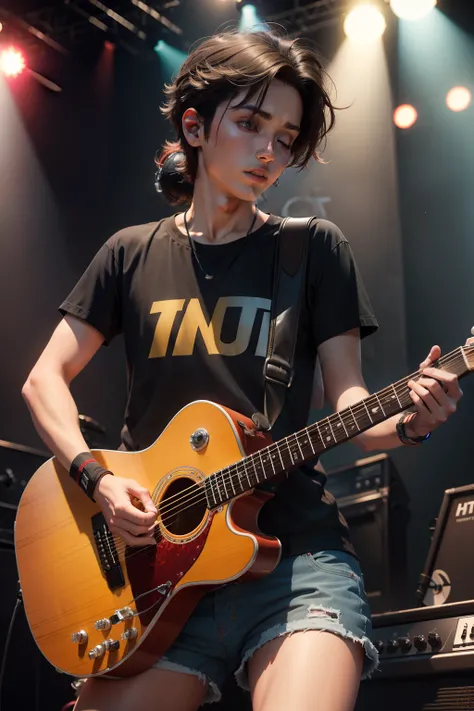 mtu，plays the guitar，k hd，On stage