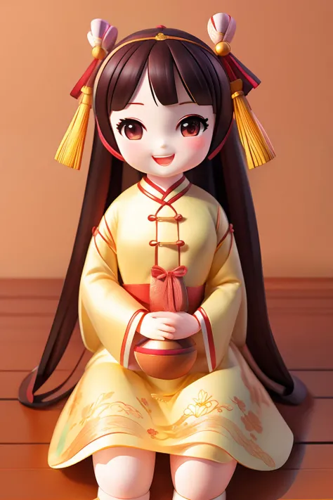 Chinese Doll，female pervert，cheerful，laughingly