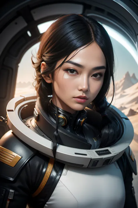 Future Technology Correspondent Space Sci-Fi Sophisticated facial features Male Black hair Chinese