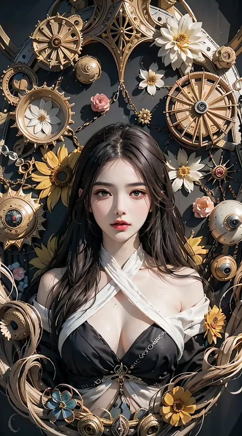 official art, unity 8k wallpaper, ultra detailed, beautiful and aesthetic, beautiful, masterpiece, best quality, (zentangle, mandala, tangle, entangle), (ecstasy of flower:1.2), dynamic angle, cowboyshot, the most beautiful form of chaos, elegant, a brutal...