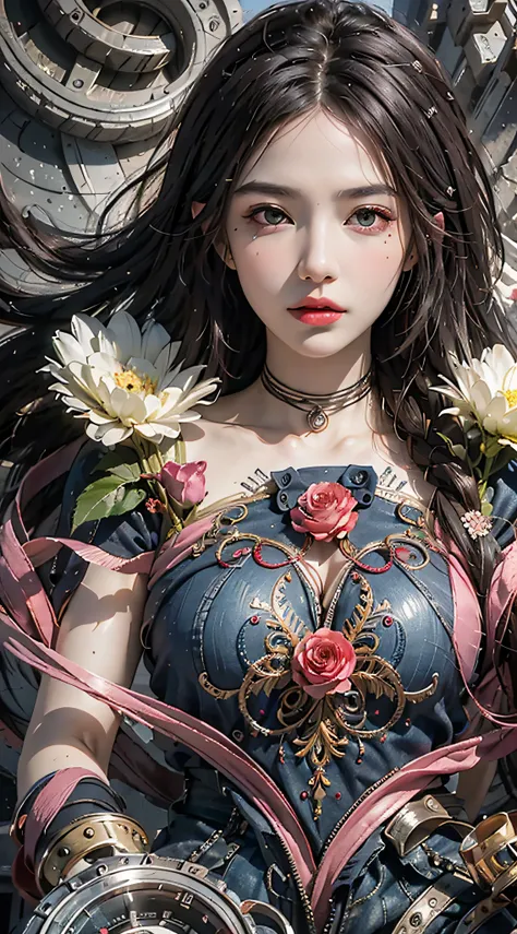 official art, unity 8k wallpaper, ultra detailed, beautiful and aesthetic, beautiful, masterpiece, best quality, (zentangle, mandala, tangle, entangle), (ecstasy of flower:1.2), dynamic angle, cowboyshot, the most beautiful form of chaos, elegant, a brutal...