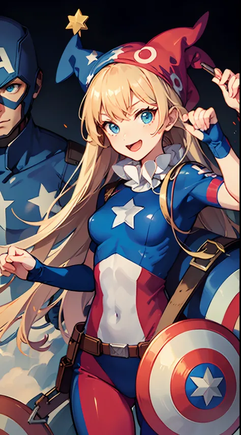 Clownpiece,Super hero, Captain America