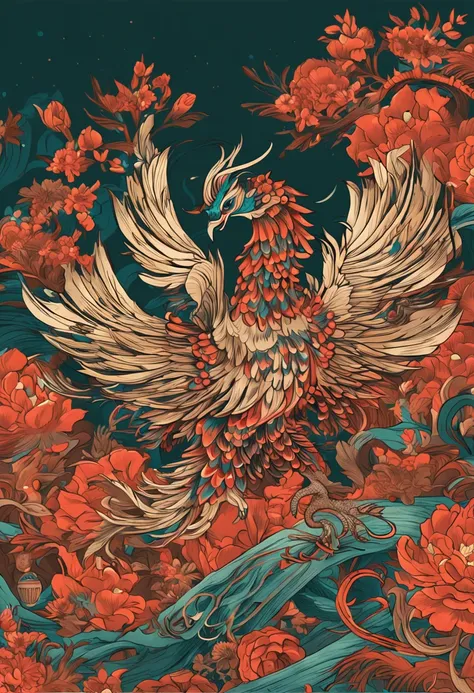 フォトリアリスティック，Chinese Phoenix，Oriental elements，k hd