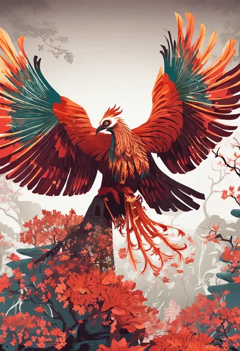 フォトリアリスティック，Chinese Phoenix，Oriental elements，k hd