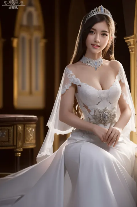 1 beautiful detailed girl、extremely detailed eye and face、beatiful detailed eyes、Elegant smile