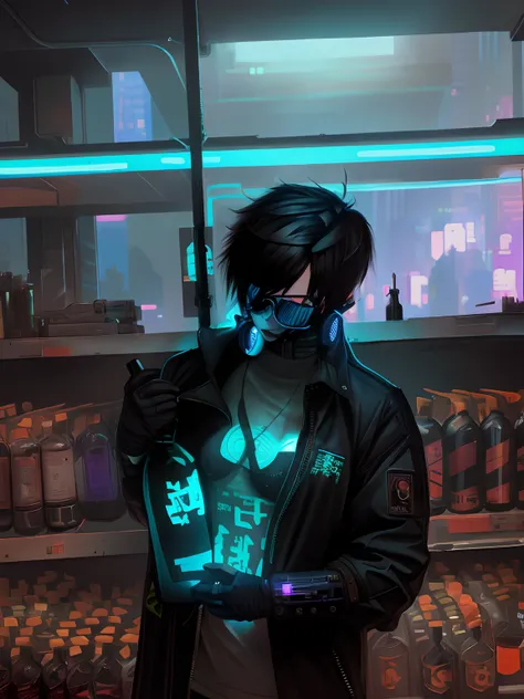 Change my stomach as a flat and change cyberpunk background more realistic details