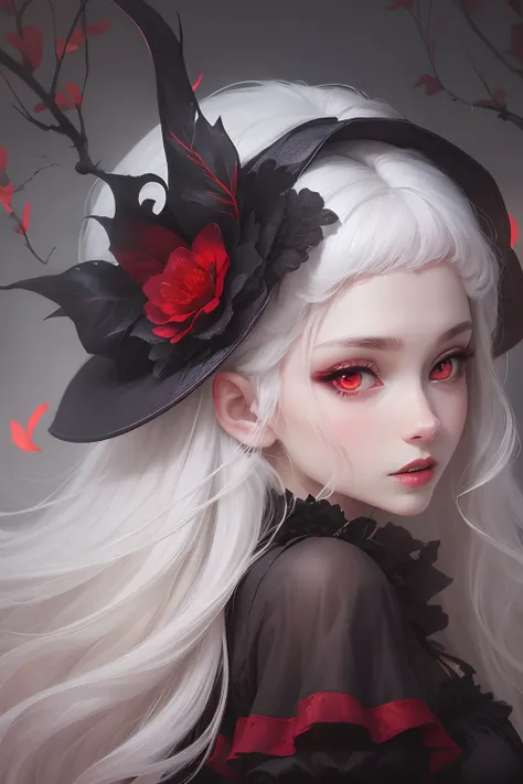 vampire, Moonlight, Red eyes, white hair, maiden --auto --s2