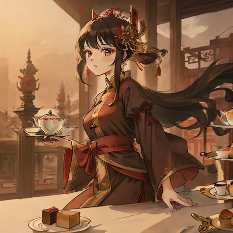 masterpiece, [(draft, (one girl:1.5))::0.5], [(at an afternoon tea party)], (medium shot:1.5), extremely detailed CG, [[beautiful detailed red eyes:0.5]::0.7],
[[white and silver hair: 0.5]::0.7],
[red hair:0.7], (luxurious hair ornament), floating hair, [...