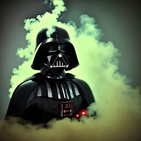 Darth Vader smokes