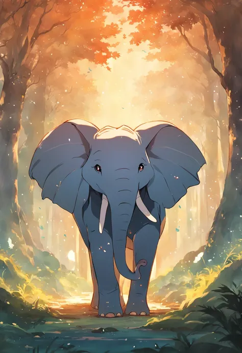 havia uma elefante, elefante feliz na foresta, trompete, pintura SNES