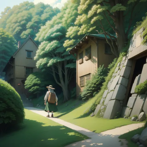 Movie stills shot from Ghibli films, ((ghibli studio art))、high-level image quality、a picture、Ultra Ultra Ultra Detail、