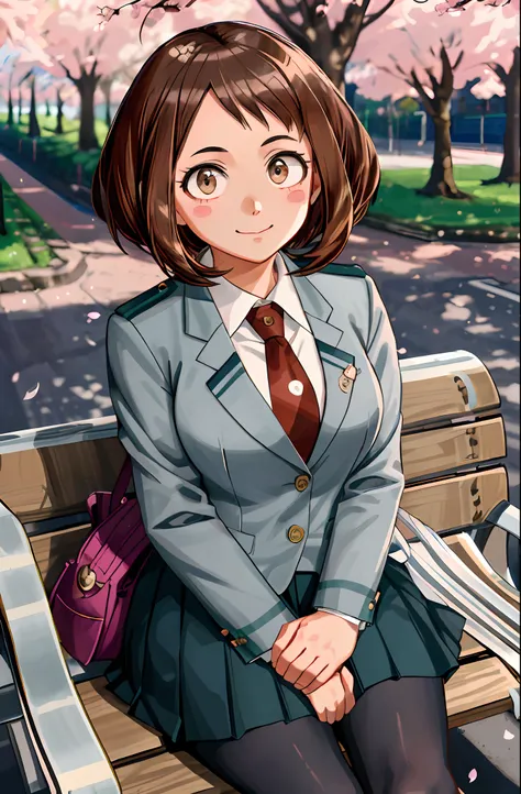 [Ochako Uraraka; boku no hero academia], ((master part)), ((retrato solo)), ((fofo)), ((High definition)), ((anime)), ((Kohei Horikoshi)), ((sombreamento detalhado)), ((detalhes intrincados)), [Ochako; (bochechas coradas, grandes olhos castanhos redondos, ...