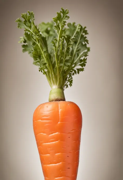 Carrots with 1 true leaf, Bright white background, No people