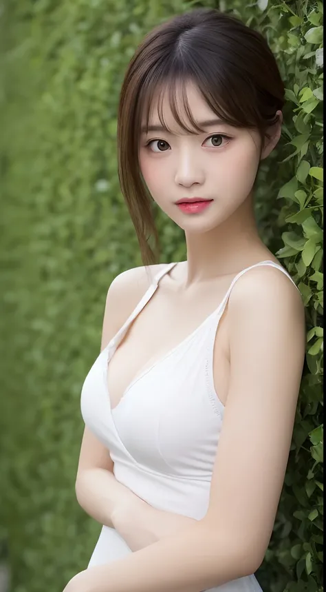 ((The highest image quality, 8K, tmasterpiece:1.3)), 1girll, Beautiful woman with slender abs:1.3, (casual hairstyle, :1.2), sexy dress，Ultra-fine face, A detailed eye, 二重まぶた，ssmile。Take pictures in cute poses，The figure is very bad，tiny small waist，Super ...