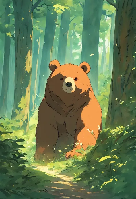 urso na floresta, pintura SNES