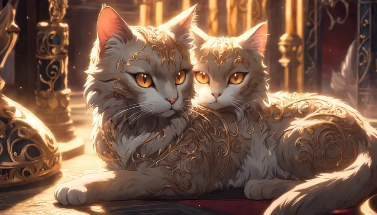 Filigree cat concept art, Impressive depth of field, fantasy, Sharp focus, studio photo, Intricate details, Highly detailed,8K