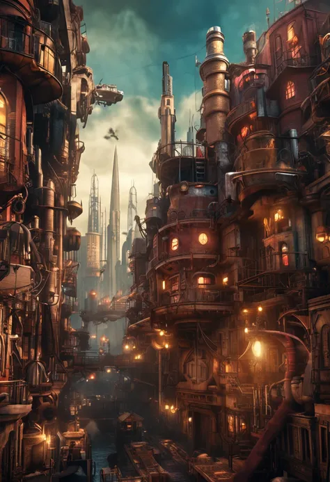 Steampunk city-state