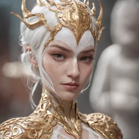 golden and white, spider man, drip outfit, heavy rain, magical, highly detailed, trending on artstation, unreal engine 4 k, cinematic wallpaper by stanley artgerm lau, wlop, rossdraws, james jean, andrei riabovitchev, marc simonetti, yoshitaka amano. backg...