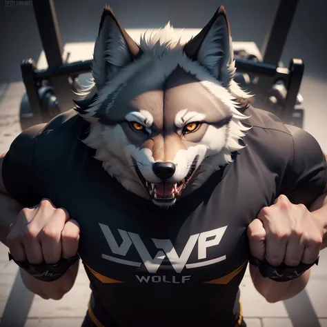 A logo with wolf fangs
A logo that expresses sharpness and aggressiveness with wolf fangs. Since wolves use their fangs when hunting, it can be used to imagine the severity and strength of training at a fitness gym, with weight training equipment.