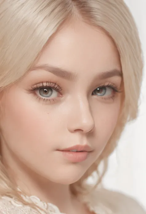 Its real.，Perfect facial features，realistic skin texture，Cute baby girl，Close division，Header image，pout，eyes blue，long blond hair，Depth of fields，Dynamic blur，high light，Real light，Ray catching，OC Introduction，extremely realistic，Best Quality，8k，Masters w...