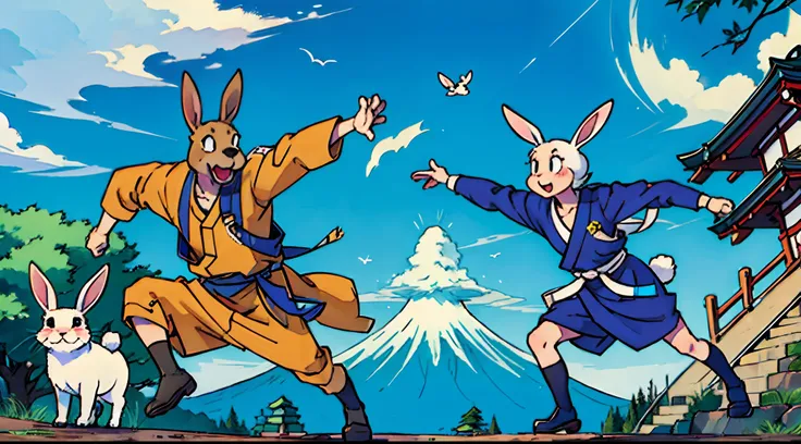 Rabbits attack Japan