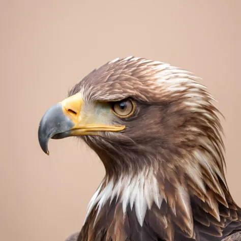 Eagle drawn from the front corner