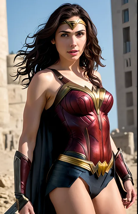 Coloque Gal Gadot nas poses das imagens anteriores