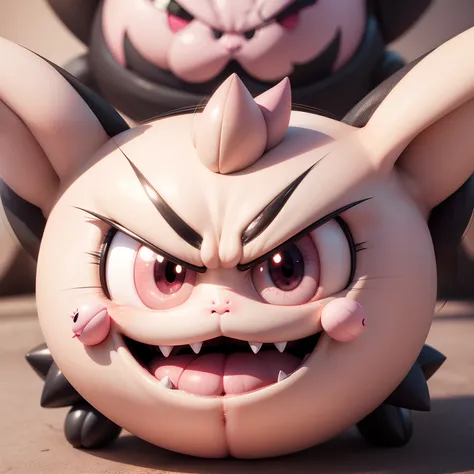 Jigglypuff evil face, anger, hate