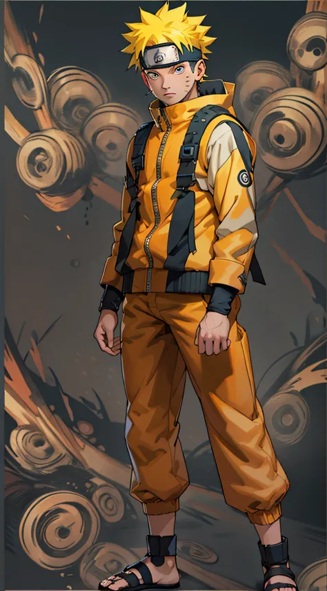 Uzumaki naruto, Create Naruto uzumaki avatar, full body portrait. Inspired by Naruto uzumaki from Naruto, photo (photorealism) (realistic) (ultra HD) (8k wallpaper) (fine details)