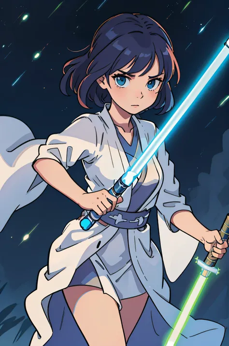 jedi woman one light saber