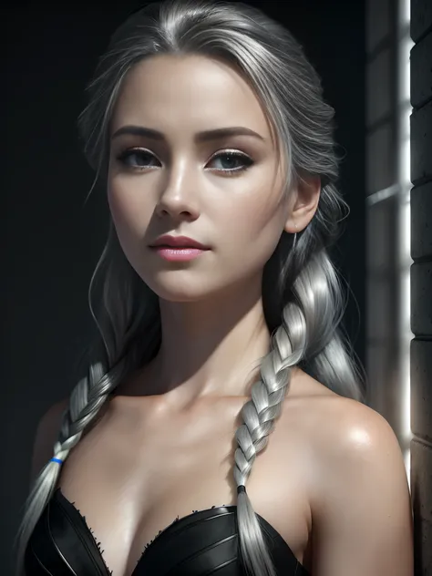 Highly detailed CG unity 8k wallpaper, style shot, complex, high detail, dramatic, highest quality movie still image, very detailed, masterpiece, best quality, character design, Elsa, Elsa from Frozen, (( Dark style)), realistic ultra-detailed rendering st...