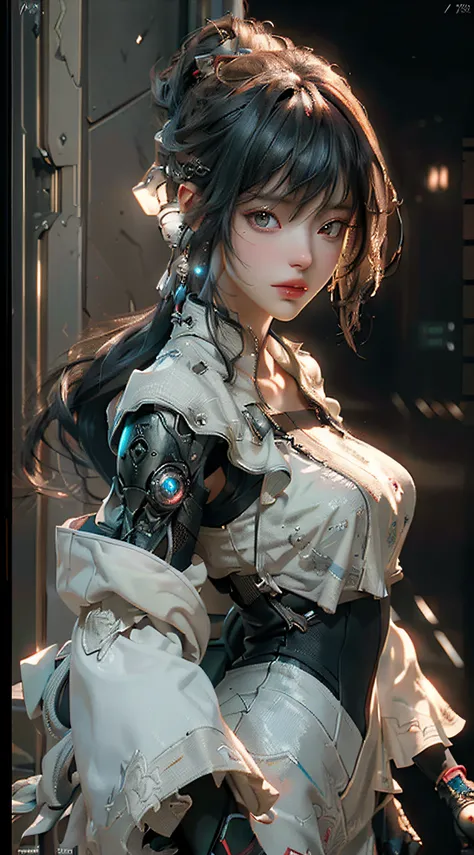 ((Best quality)), ((masterpiece)), (detailed:1.4), 3D, an image of a beautiful cyberpunk female,HDR (High Dynamic Range),Ray Tracing,NVIDIA RTX,Super-Resolution,Unreal 5,Subsurface scattering,PBR Texturing,Post-processing,Anisotropic Filtering,Depth-of-fie...