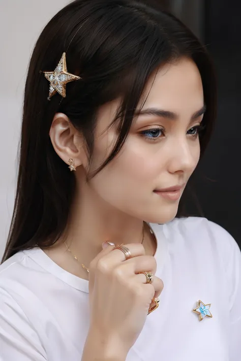 Rings with the image of stars。Create crisp designs with high quality。