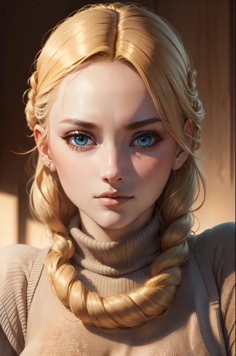 Nice hairstyle, realistic eyes, pretty detailed eyes, (realistic skin), beautiful skin, (sweater), ridiculous, attractive, super high resolution, super realistic, very detailed, golden ratio