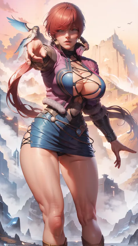 Asgard,valkyrie,Senhora Cavaleiro,Anatomia correta,epic fantasy digital art,tmasterpiece,8k,high-definition resolution,desenho detalhado,Qulidade Superior,, Epic composition,