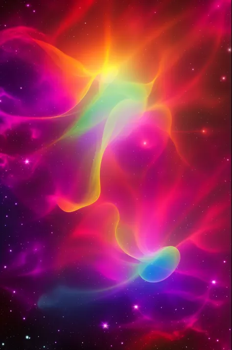 create a series of images that go together as a set. psychedelic nebula space