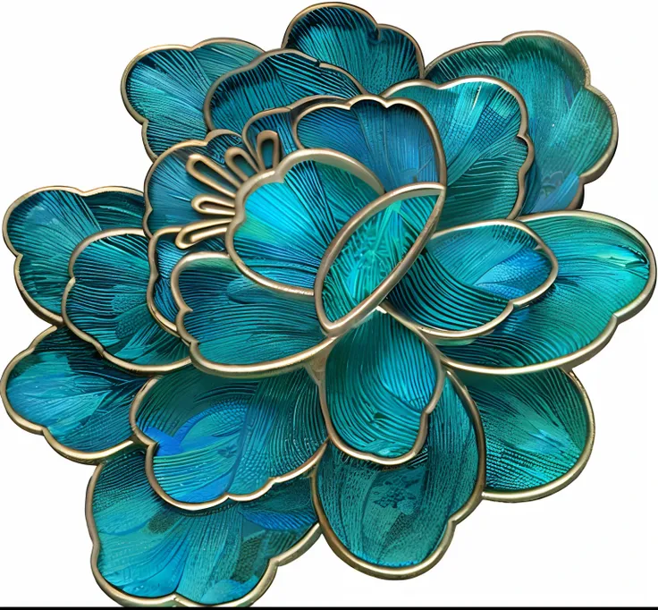 Close up of blue flowers on black background, cloisonne, cloisonne, blue - petals, Lotus, ancient china art style, oriental art nouveau, Chinese, China, inspired by Park Hua, Chinese art, Turquoise, ancient chinese ornate, flower, 中 国 鬼 节, gold inlay, intr...