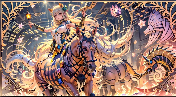 In the beautiful illustration of this super-grand scene，The ultra-long-range lens is shown（Eight unique centaur characters：9.9），They all have their own characteristics，Vivid and interesting。Radiant angelic centaurs from the heavenly realm，To the hellish ce...